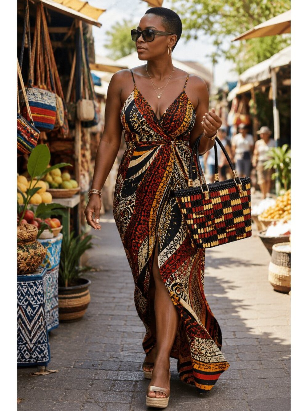 Safari Mosaic Ember Royale Handbag